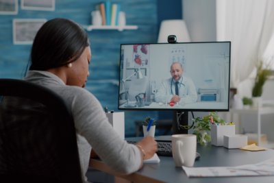 Na imagem, telemedicina no Brasil